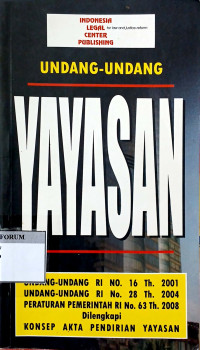Image of Undang-Undang Yayasan